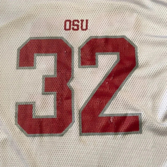 Ohio St Starter Vintage Distressed Football Large - Picture 2 of 7
